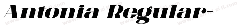 Antonia Regular字体转换